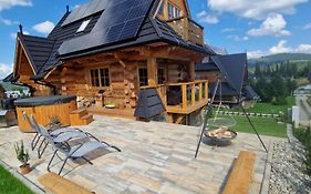 Góralski Domek Łopatówka z kominkiem i Banią - Jacuzzi!